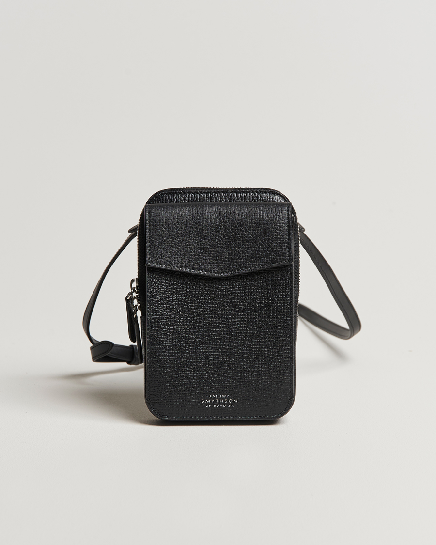 Herren | Taschen | Smythson | Ludlow Crossbody Pouch Black