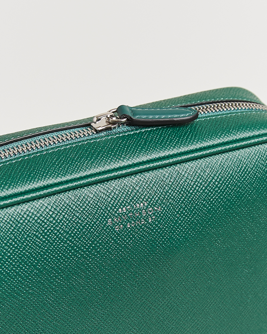 Herren | Taschen | Smythson | Panama Organiser Tech Pouch Forest Green