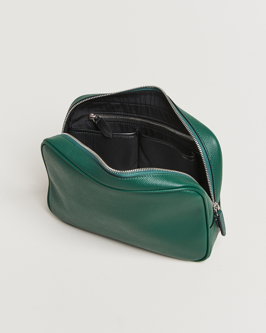 Herren | Taschen | Smythson | Panama Organiser Tech Pouch Forest Green