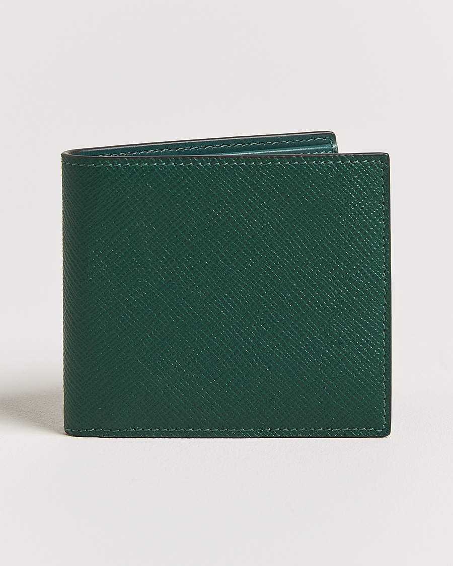 Herren | Geldbörsen | Smythson | Panama 6 Card Leather Wallet Forest Green
