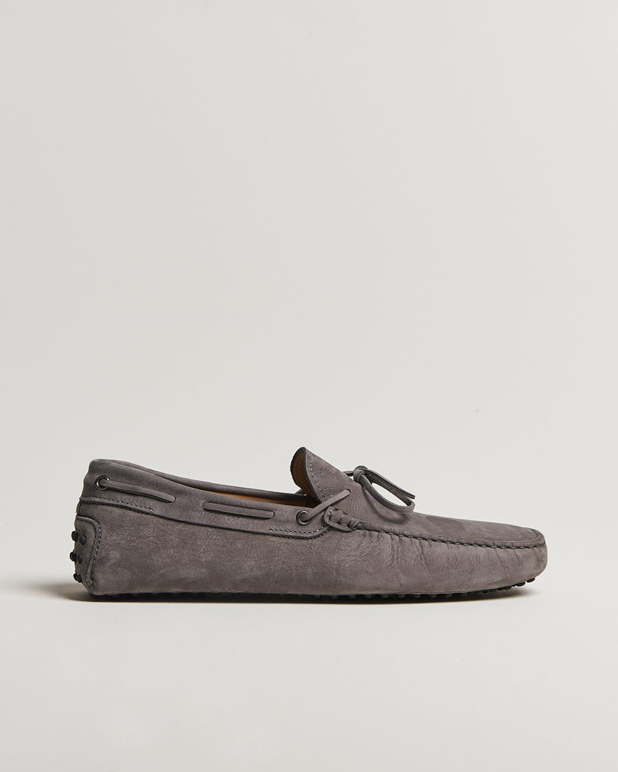 Herren | Mokassin | Tod's | Lacetto Gommino Carshoe Dark Grey Nubuck