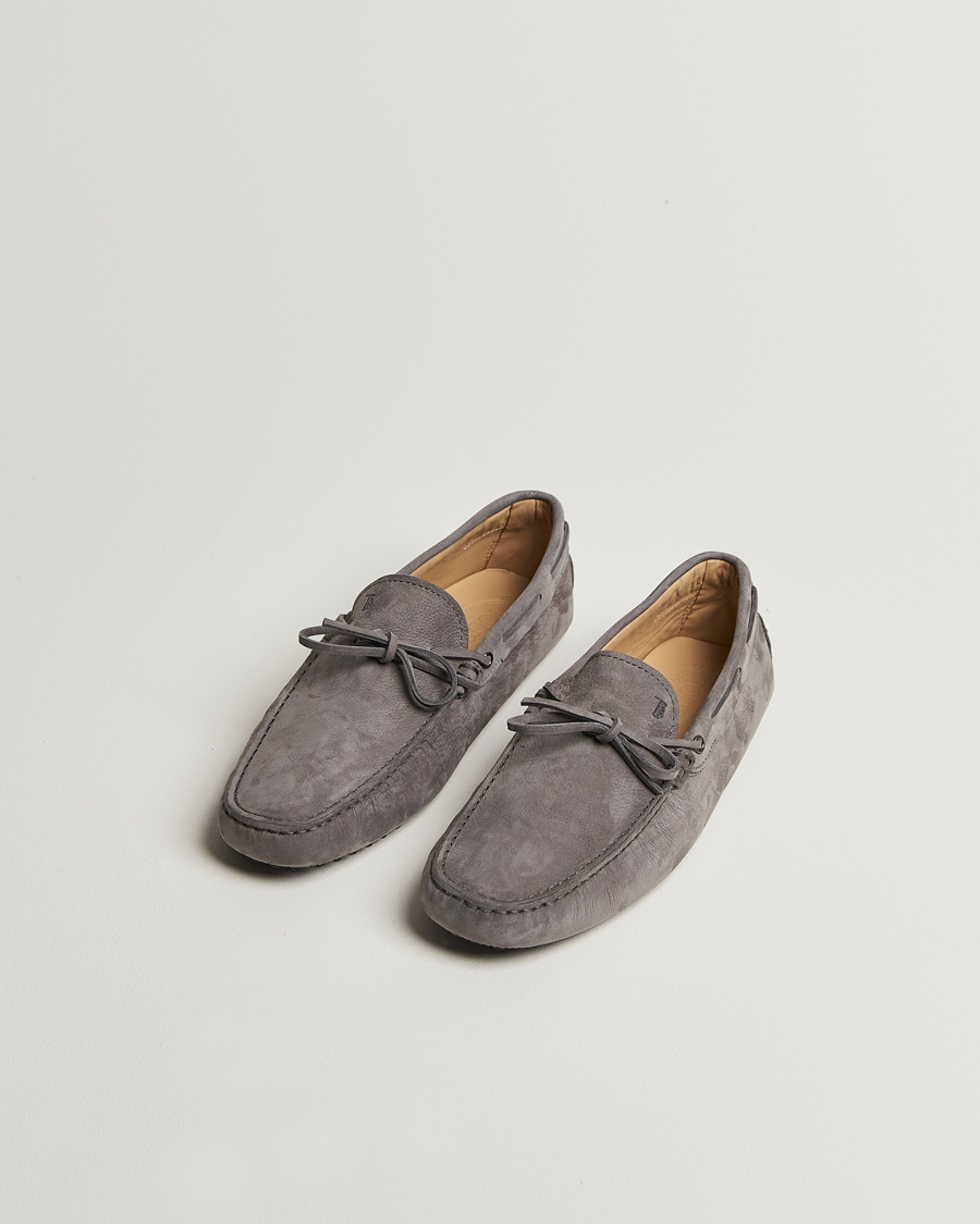 Herren | Mokassin | Tod's | Lacetto Gommino Carshoe Dark Grey Nubuck