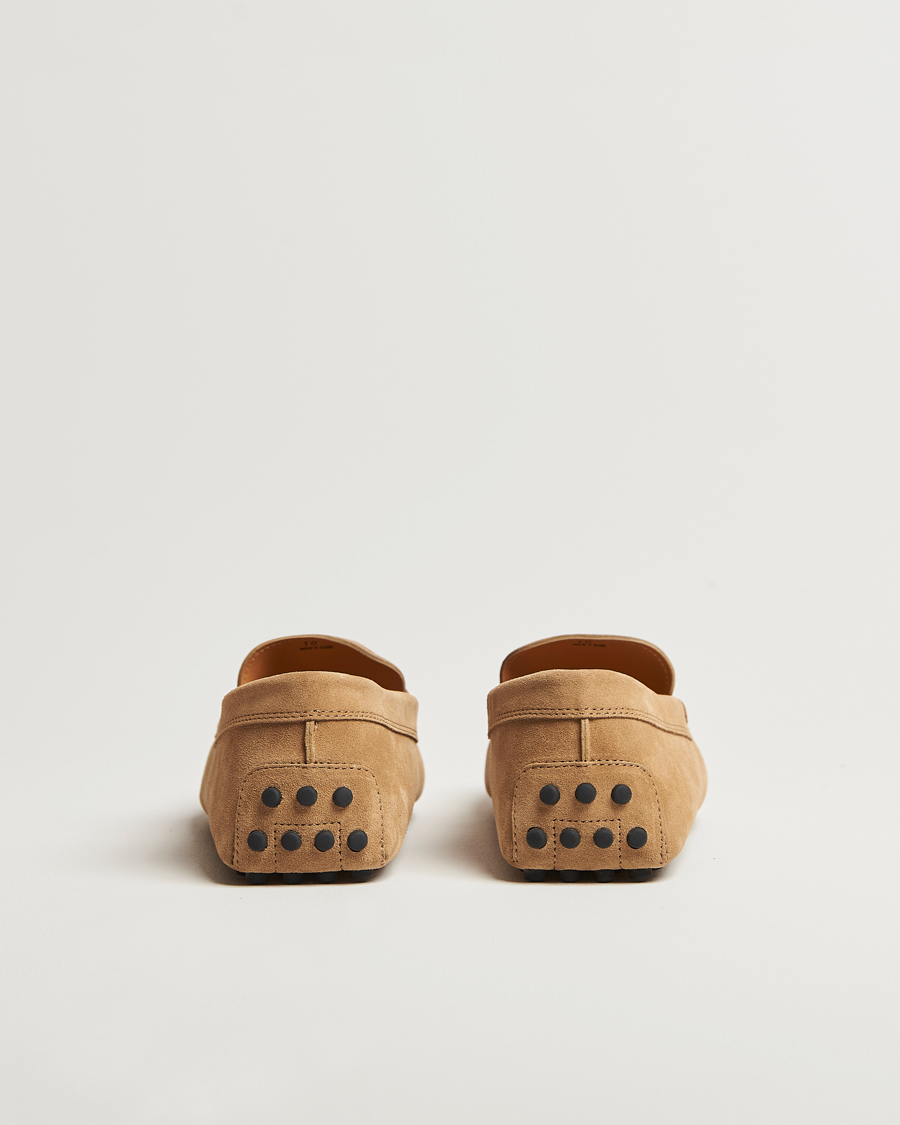 Herren | Tod's Gommino Carshoe Beige Suede | Tod's | Gommino Carshoe Beige Suede