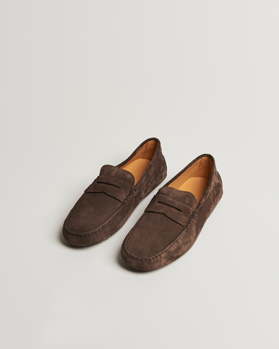 Herren | Loafer | Tod's | Gommino Carshoe Dark Brown Suede