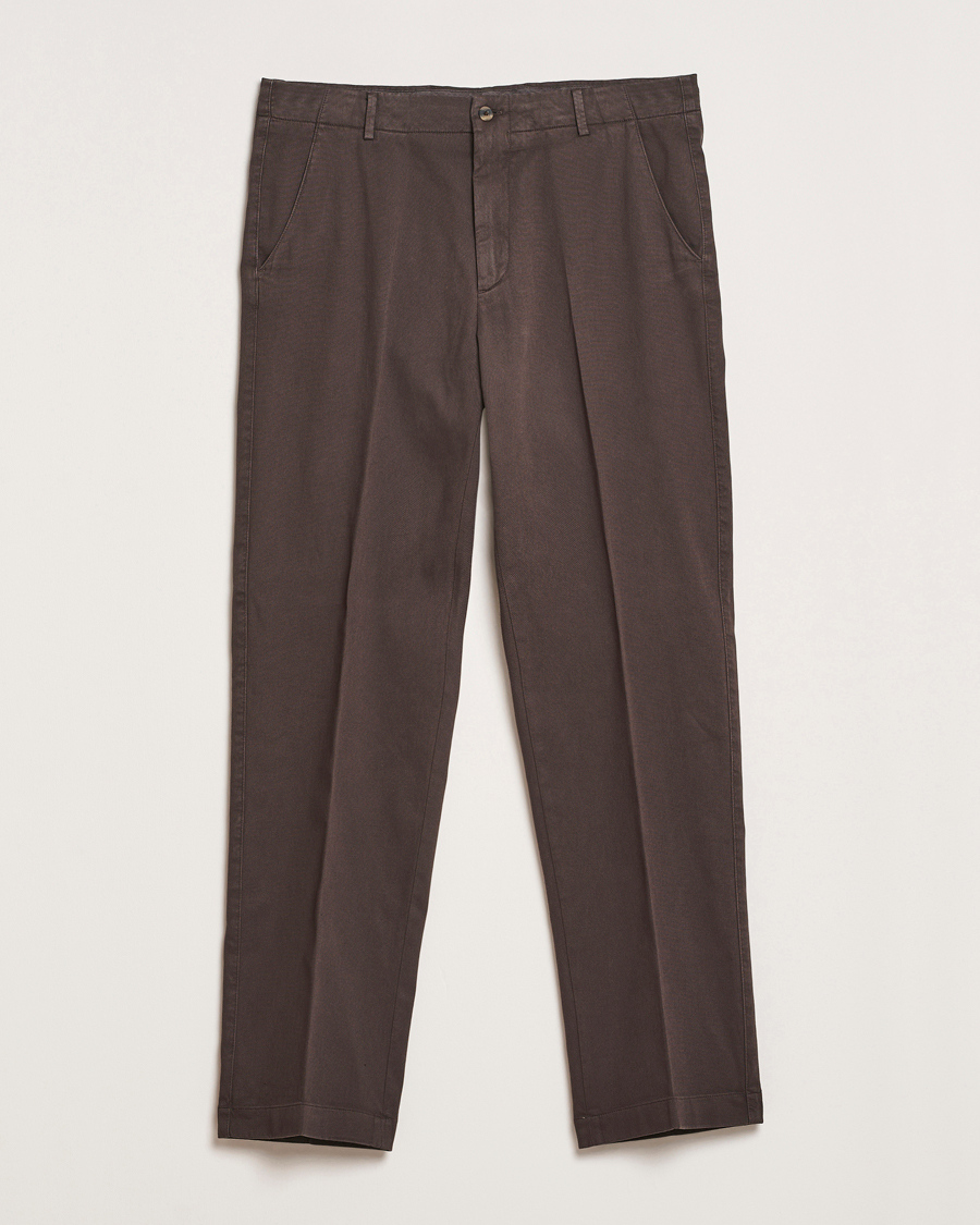 Herren | Hosen | Boglioli | Regular Fit Cotton Chinos Brown