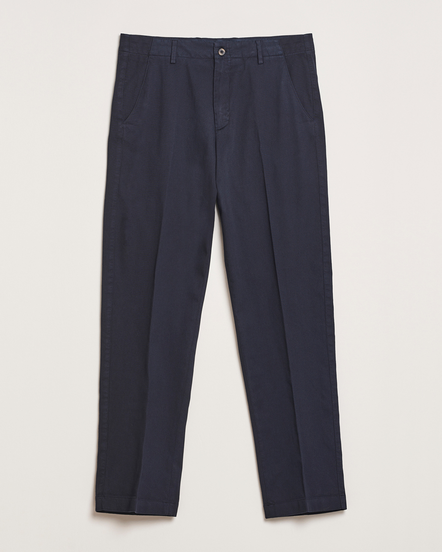 Herren | Hosen | Boglioli | Regular Fit Cotton Chinos Navy