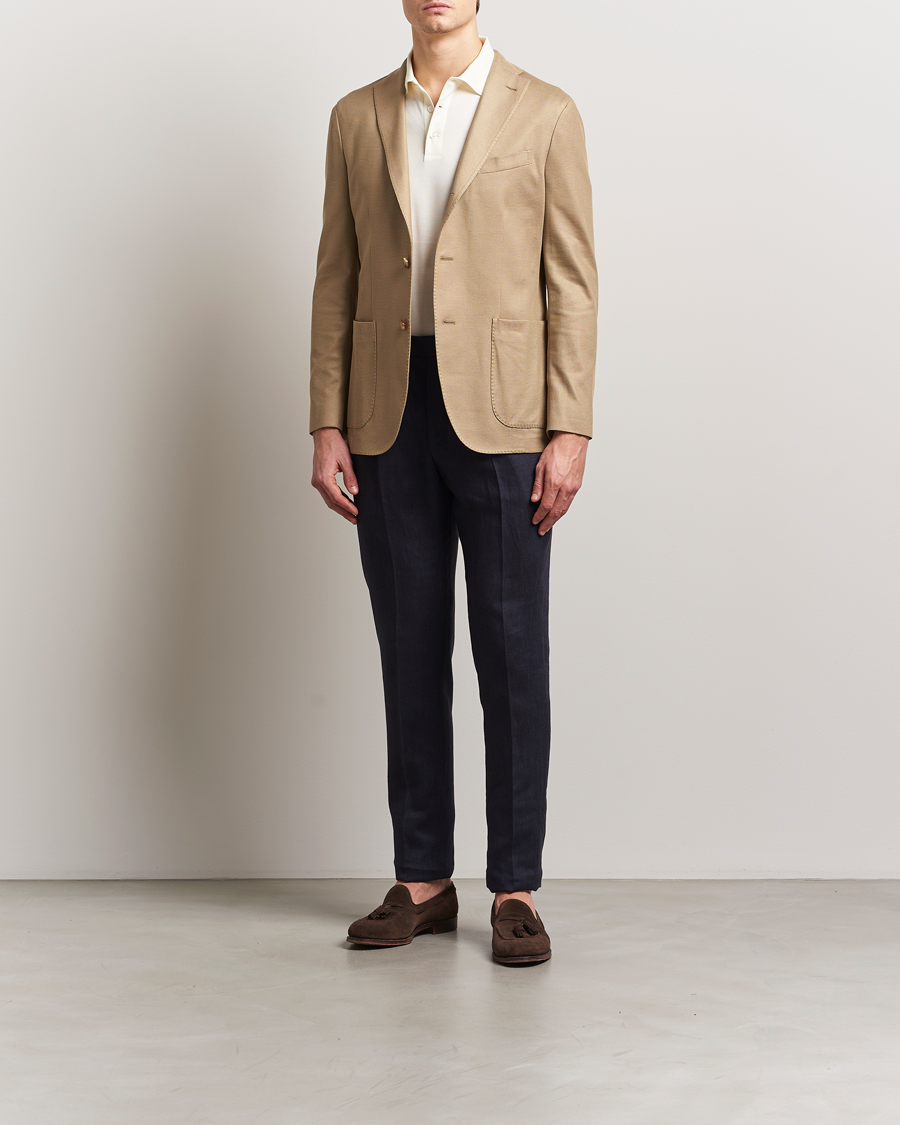 Herren | Hosen | PT01 | Gentleman Fit Linen Trousers Navy