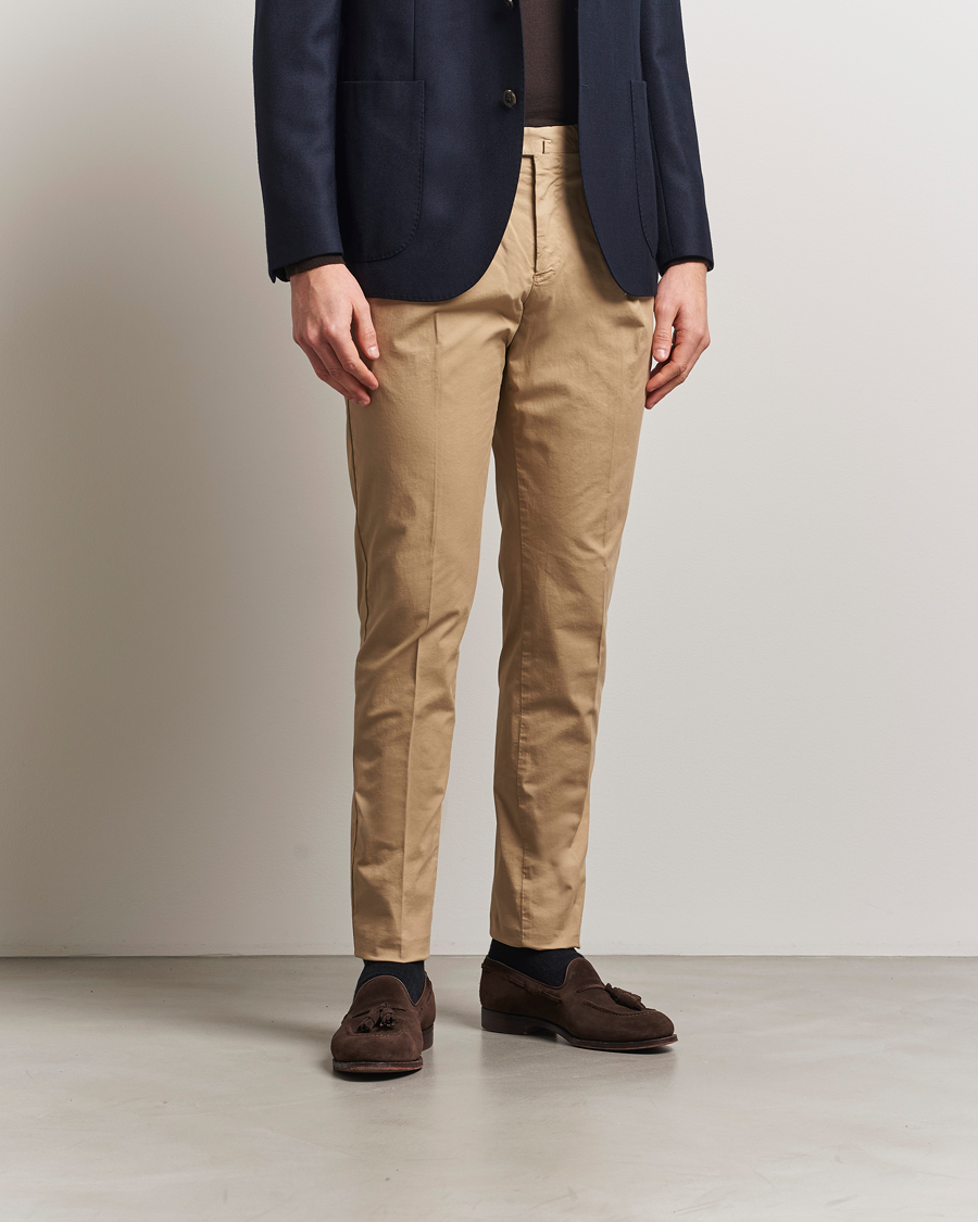 Herren | Hosen | PT01 | Gentleman Fit Cotton/Stretch Trousers Beige