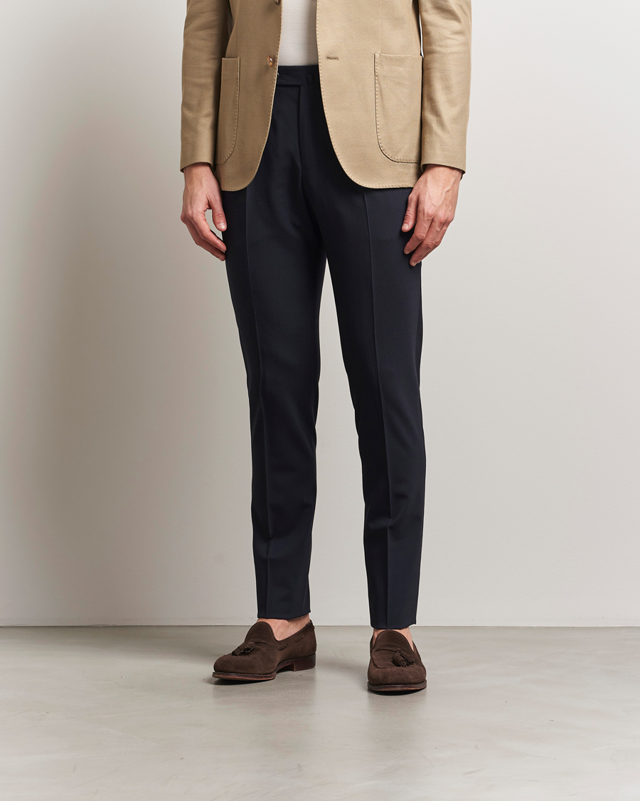 Herren | Hosen | PT01 | Gentleman Fit Wool Stretch Trousers Navy