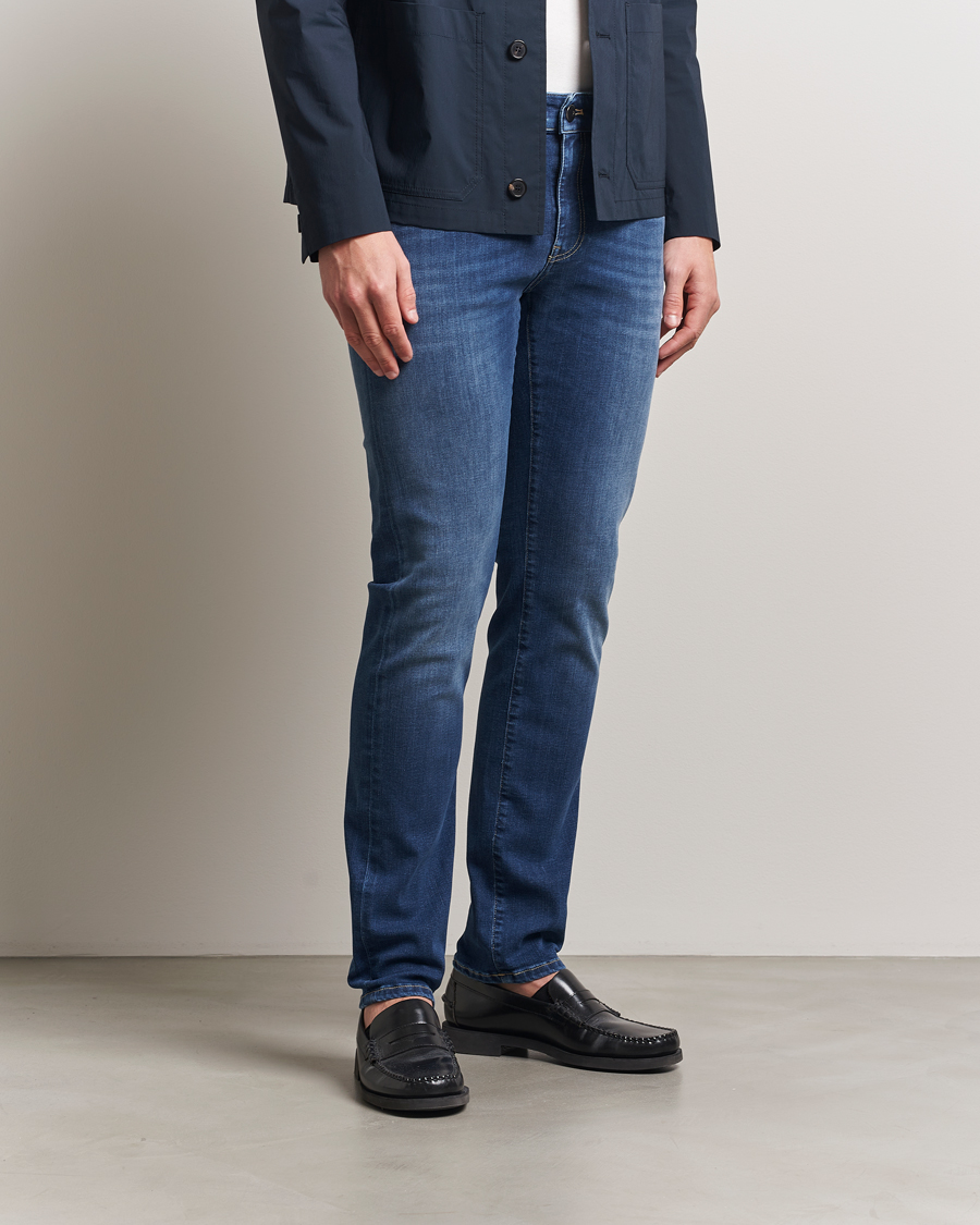 Herren | Jeans | PT01 | Slim Fit Stretch Jeans Medium Blue Wash
