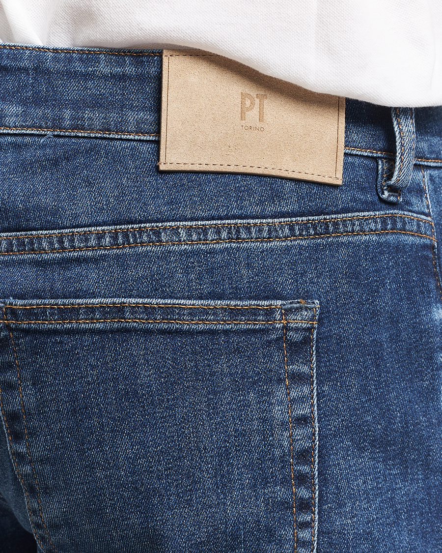 Herren | Jeans | PT01 | Slim Fit Stretch Jeans Dark Blue Wash
