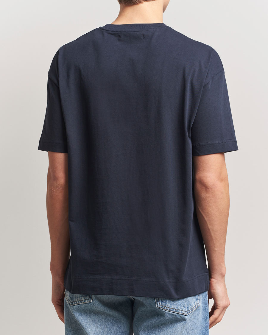 Herren | T-Shirts | Samsøe Samsøe | Joel Organic Cotton T-Shirt Salute Navy