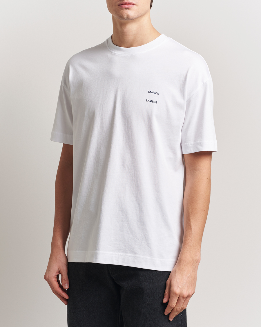 Herren | T-Shirts | Samsøe Samsøe | Joel Organic Cotton T-Shirt White