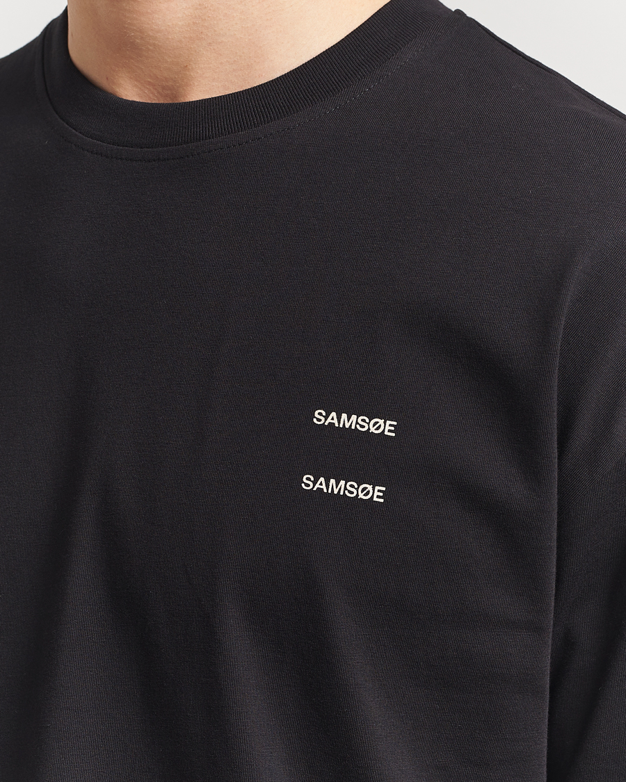 Herren | T-Shirts | Samsøe Samsøe | Joel Organic Cotton T-Shirt Black