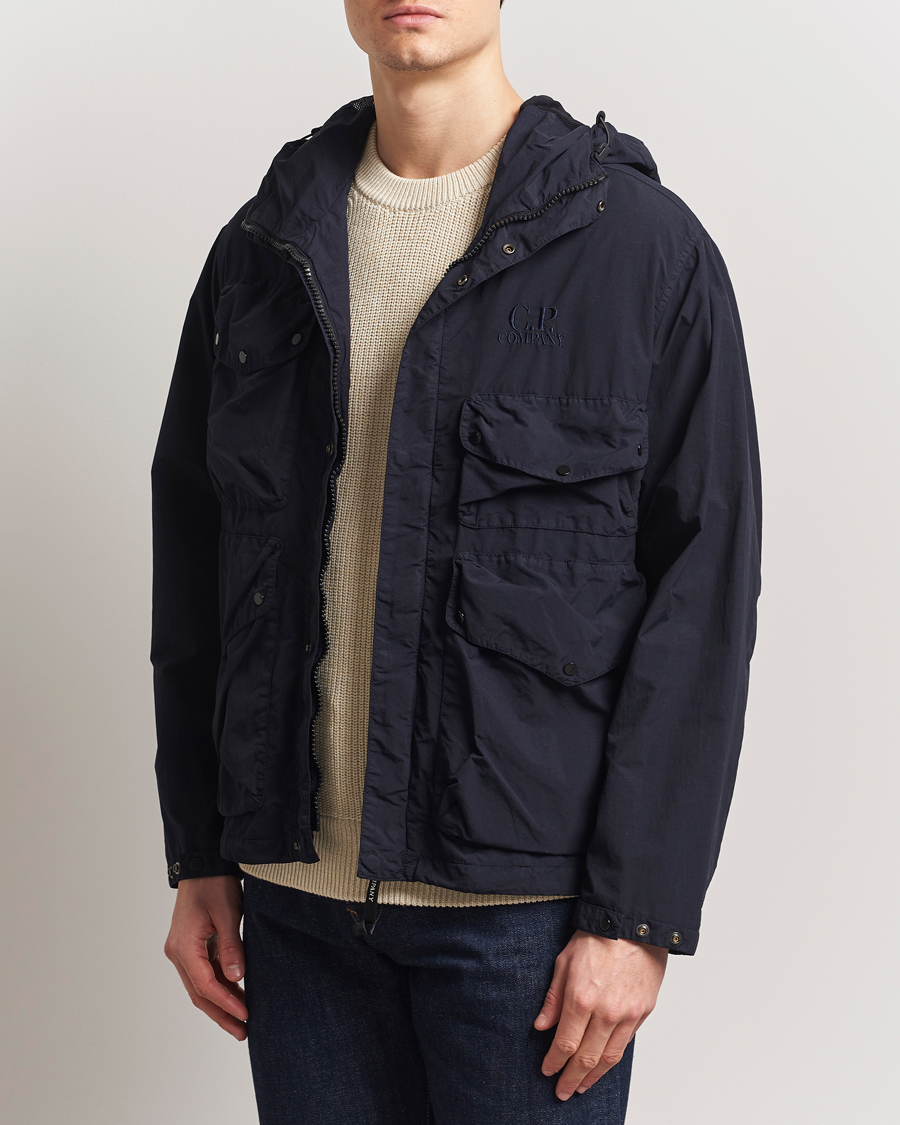 Herren | Jacken | C.P. Company | Flatt Nylon Hooded Jacket Navy