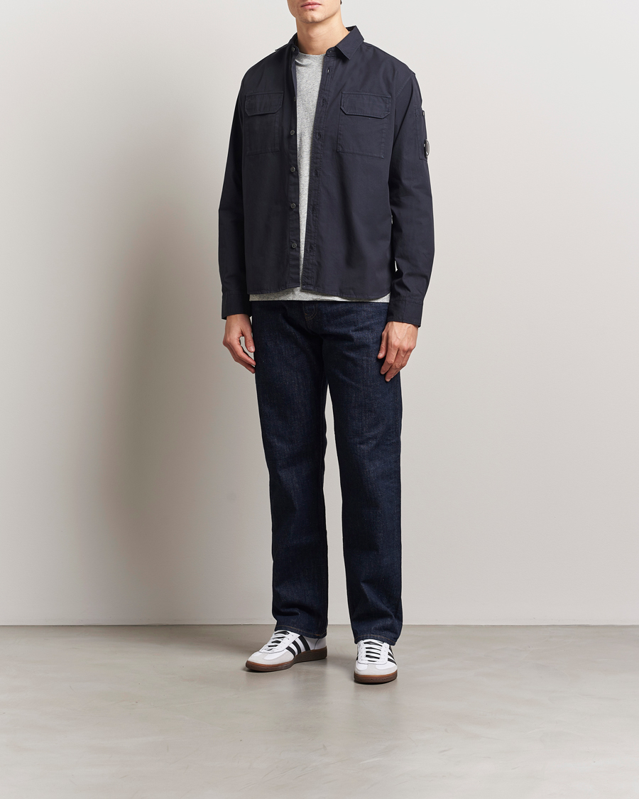 Herren | Hemden | C.P. Company | Organic Gabardine Pocket Shirt Navy