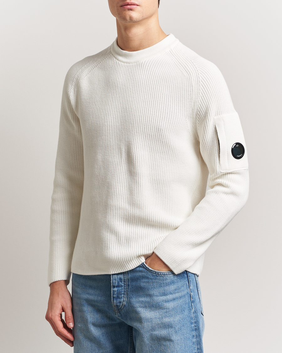 Herren | Pullover | C.P. Company | Sea Island Cotton Crewneck White