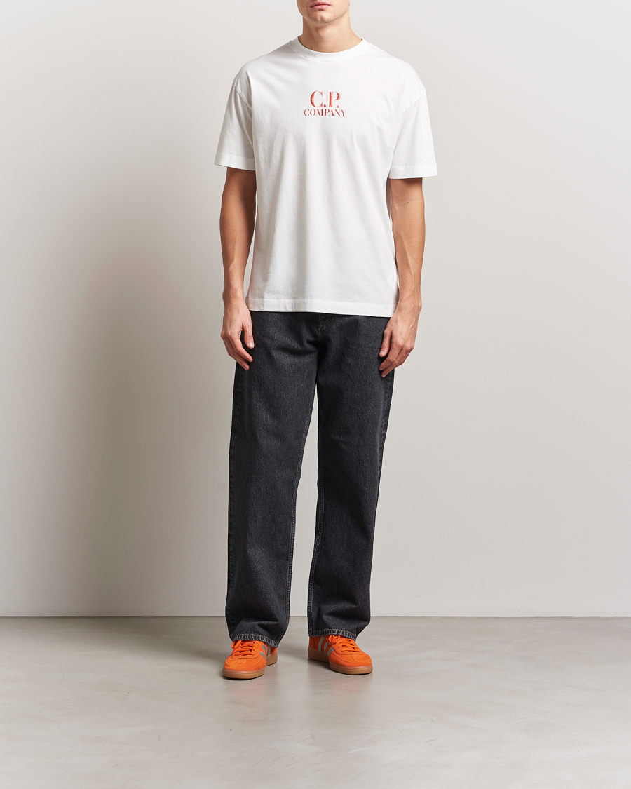 Herren | T-Shirts | C.P. Company | Short Sleeve Back Logo T-Shirt White