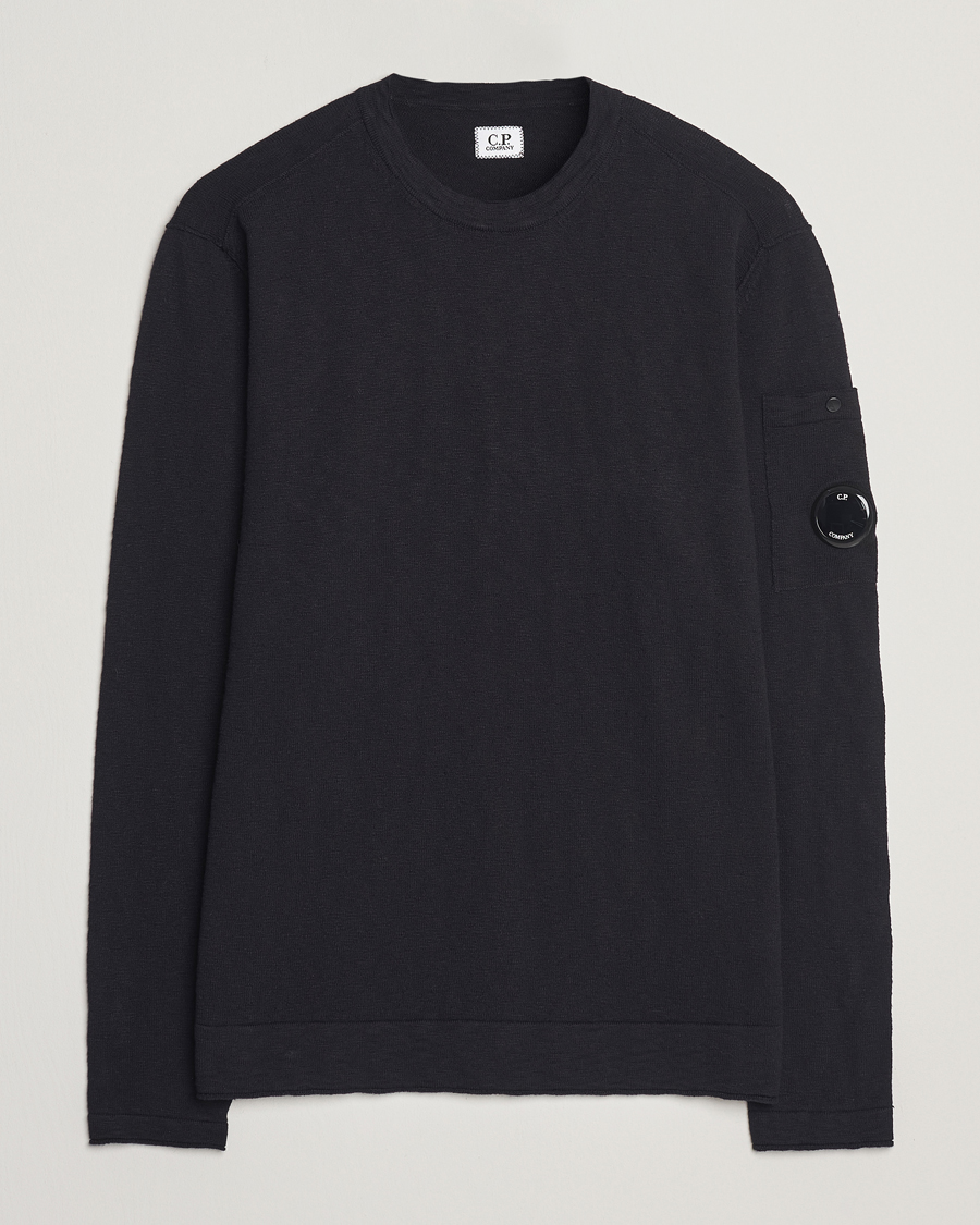 Herren | Pullover | C.P. Company | Knitted Cotton Crew Neck Black