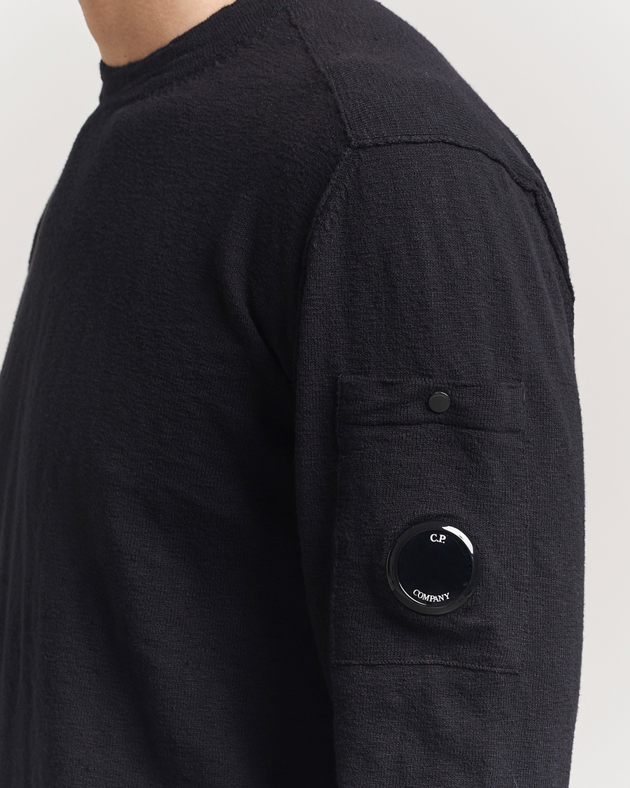 Herren | Pullover | C.P. Company | Knitted Cotton Crew Neck Black