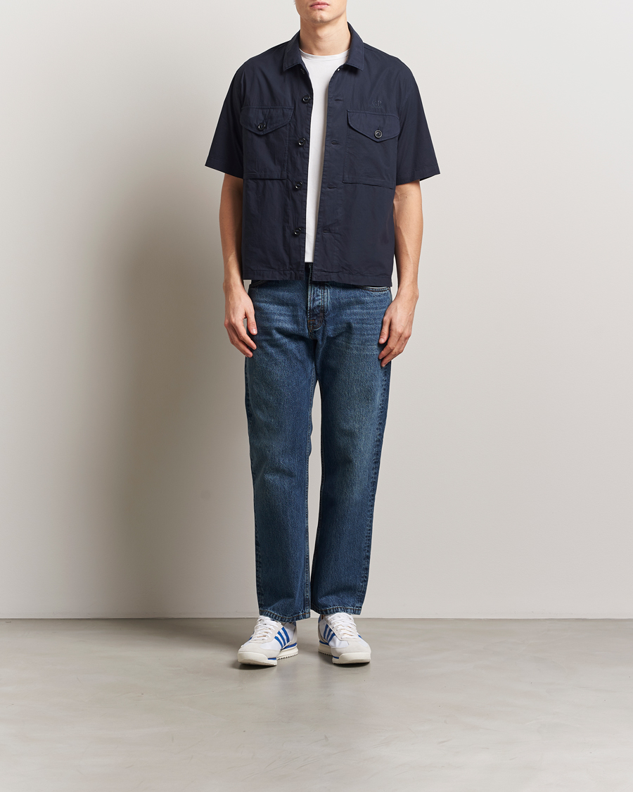 Herren | Hemden | C.P. Company | Short Sleeve Popline Shirt Navy