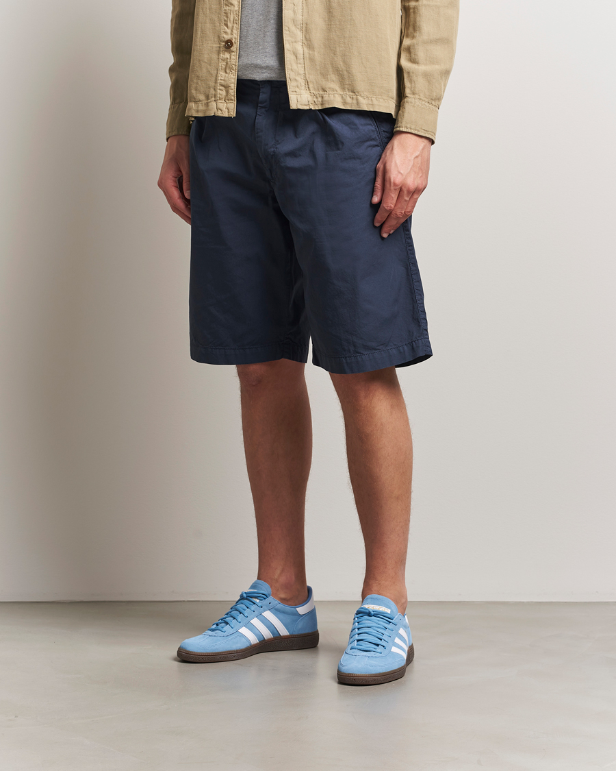 Herren | Shorts | C.P. Company | Cotton Gabardine Shorts Navy