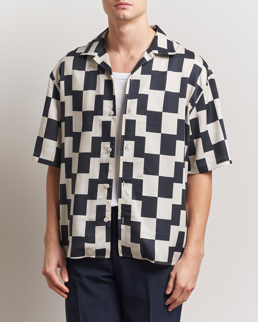 Herren | Hemden | J.Lindeberg | Ellis Stack Bridge Print Shirt Black