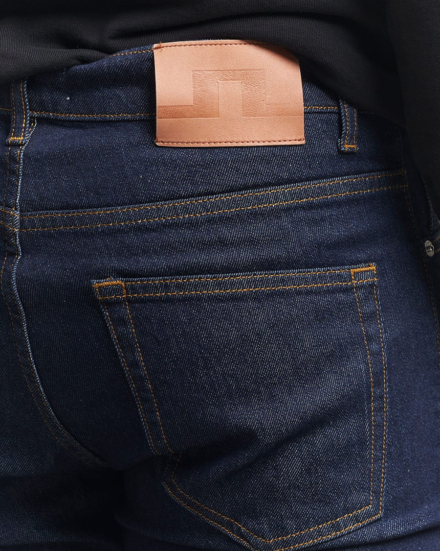 Herren | Jeans | J.Lindeberg | Jax Rinsed Slim Jeans Dark Blue