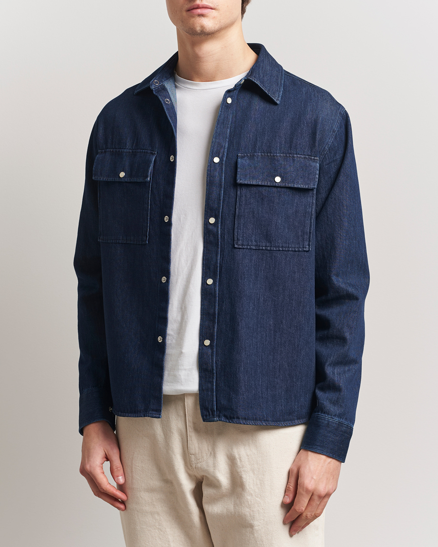 Herren | Hemden | J.Lindeberg | Finnigan Denim Shirt Navy