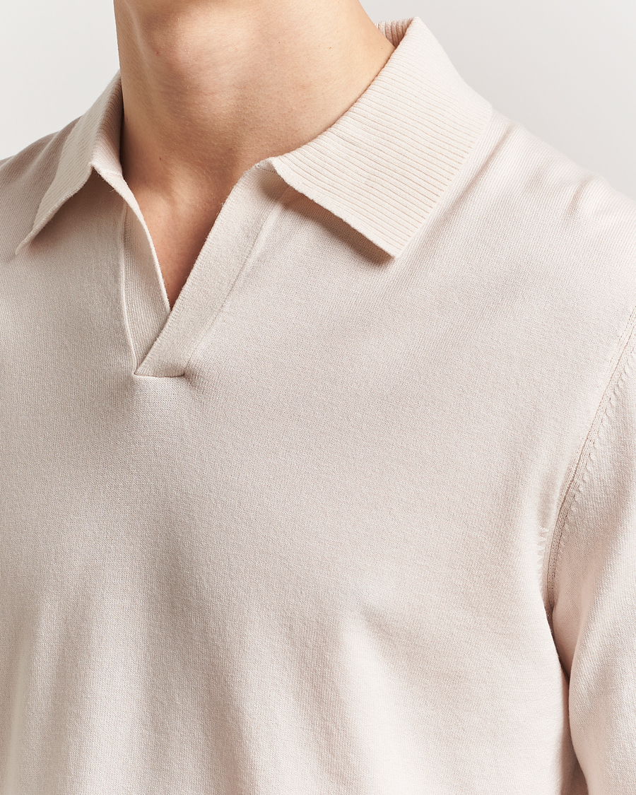 Herren | Poloshirts | J.Lindeberg | Rowan Long Sleeve Polo Moonbeam