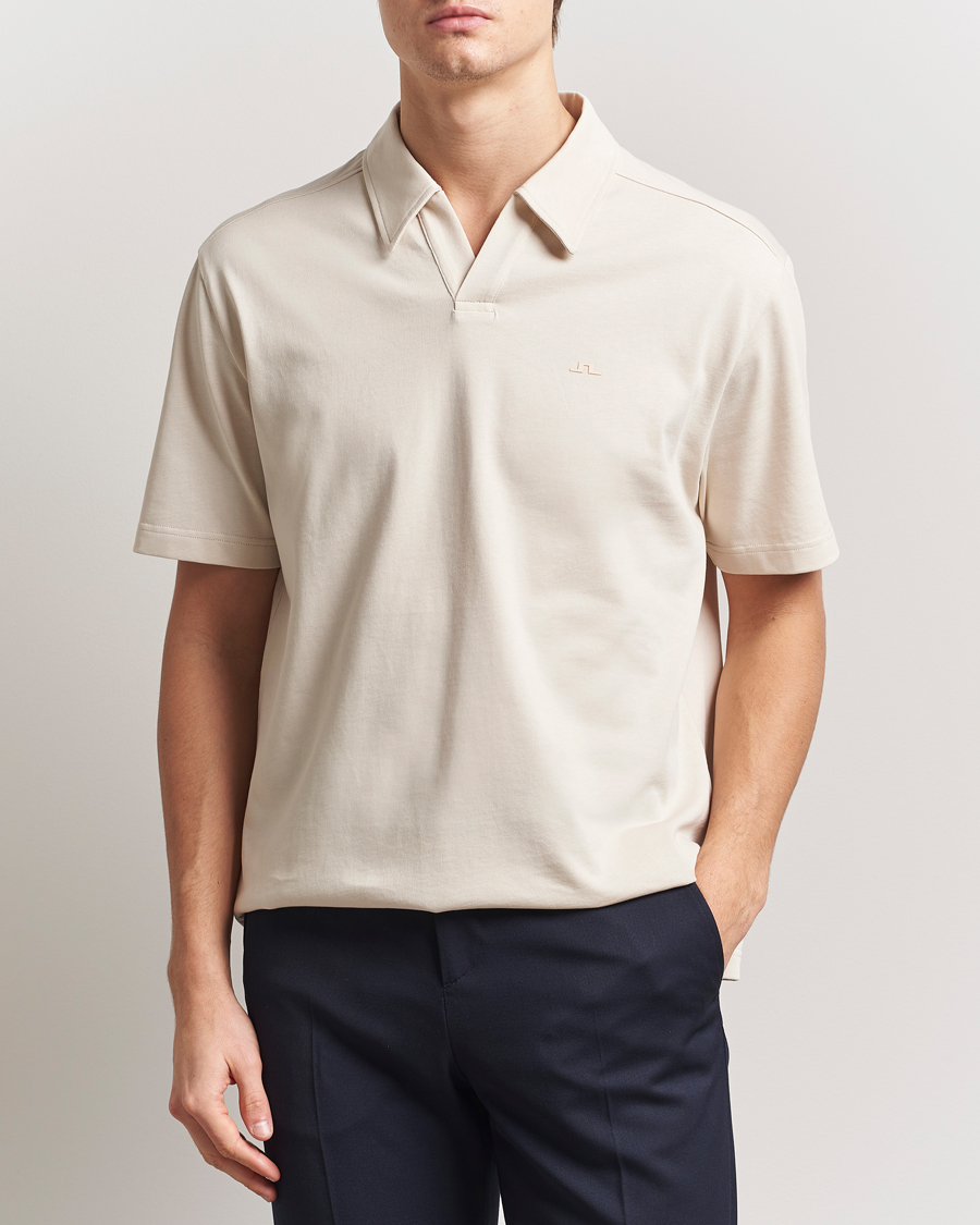 Herren | Poloshirts | J.Lindeberg | Roy Relaxed Polo Pique Moonbeam