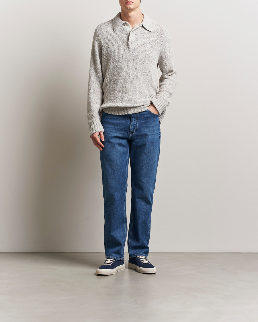 Herren | Jeans | J.Lindeberg | Cody Washed Reg Jeans Mid Blue