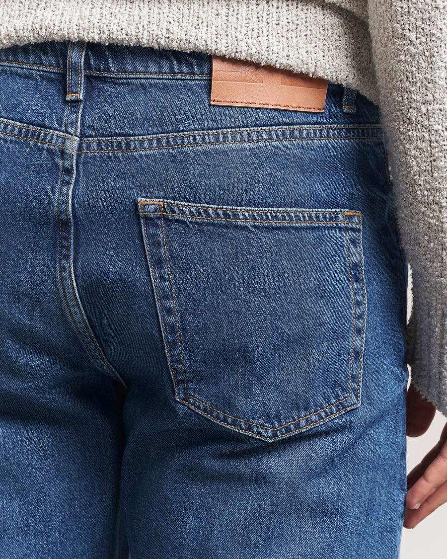 Herren | Jeans | J.Lindeberg | Cody Washed Reg Jeans Mid Blue