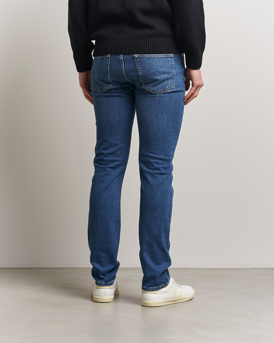 Herren | Jeans | J.Lindeberg | Jax Washed Slim Jeans Mid Blue