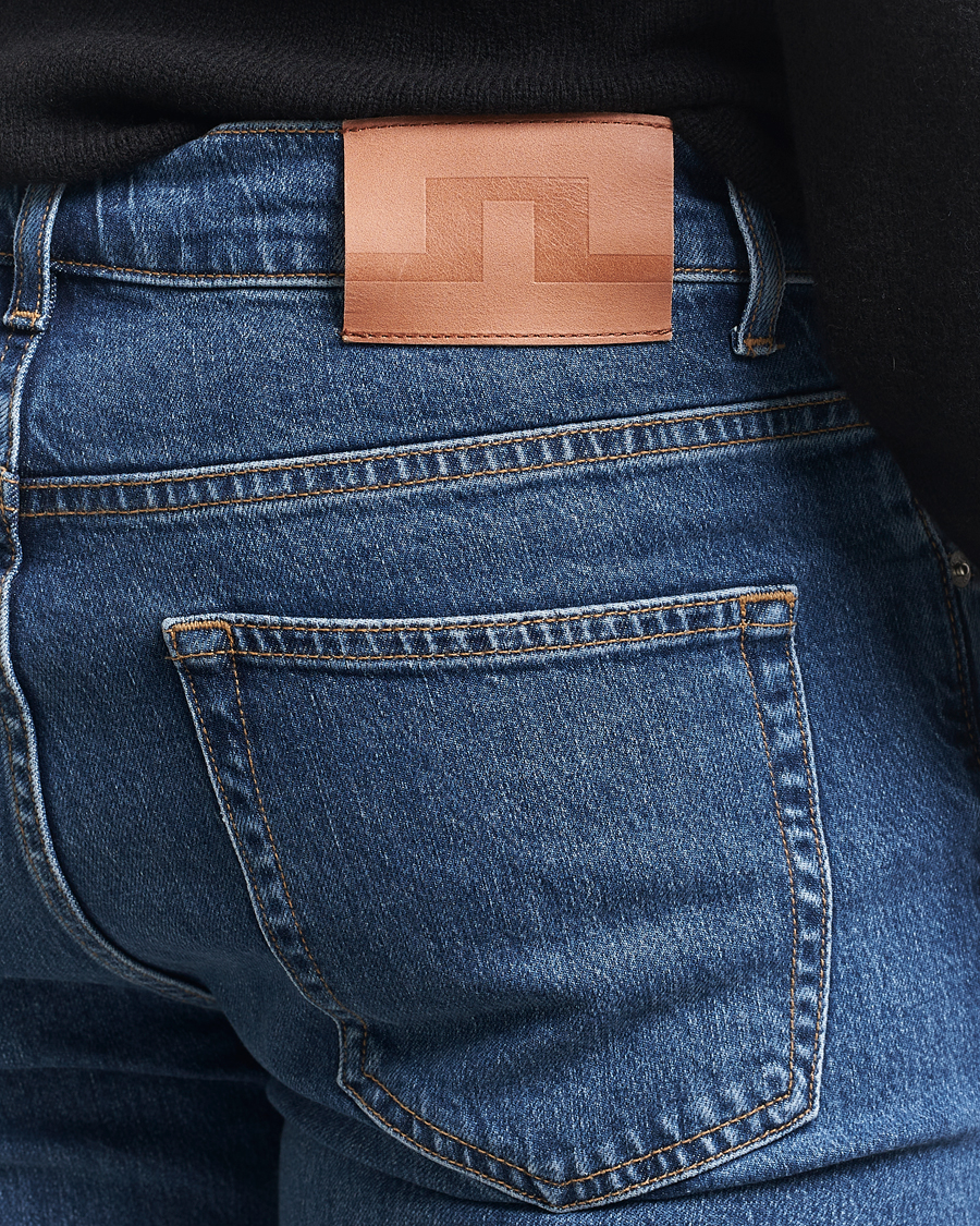 Herren | Jeans | J.Lindeberg | Jax Washed Slim Jeans Mid Blue