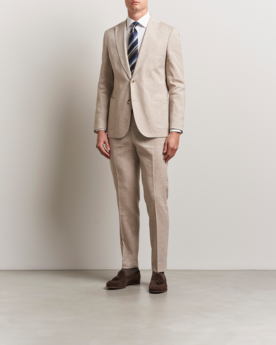 Herren | Sakkos | Morris Heritage | Linen Suit Blazer Beige
