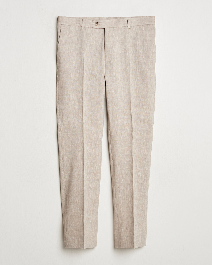 Herren | Anzüge | Morris Heritage | Linen Suit Trousers Beige