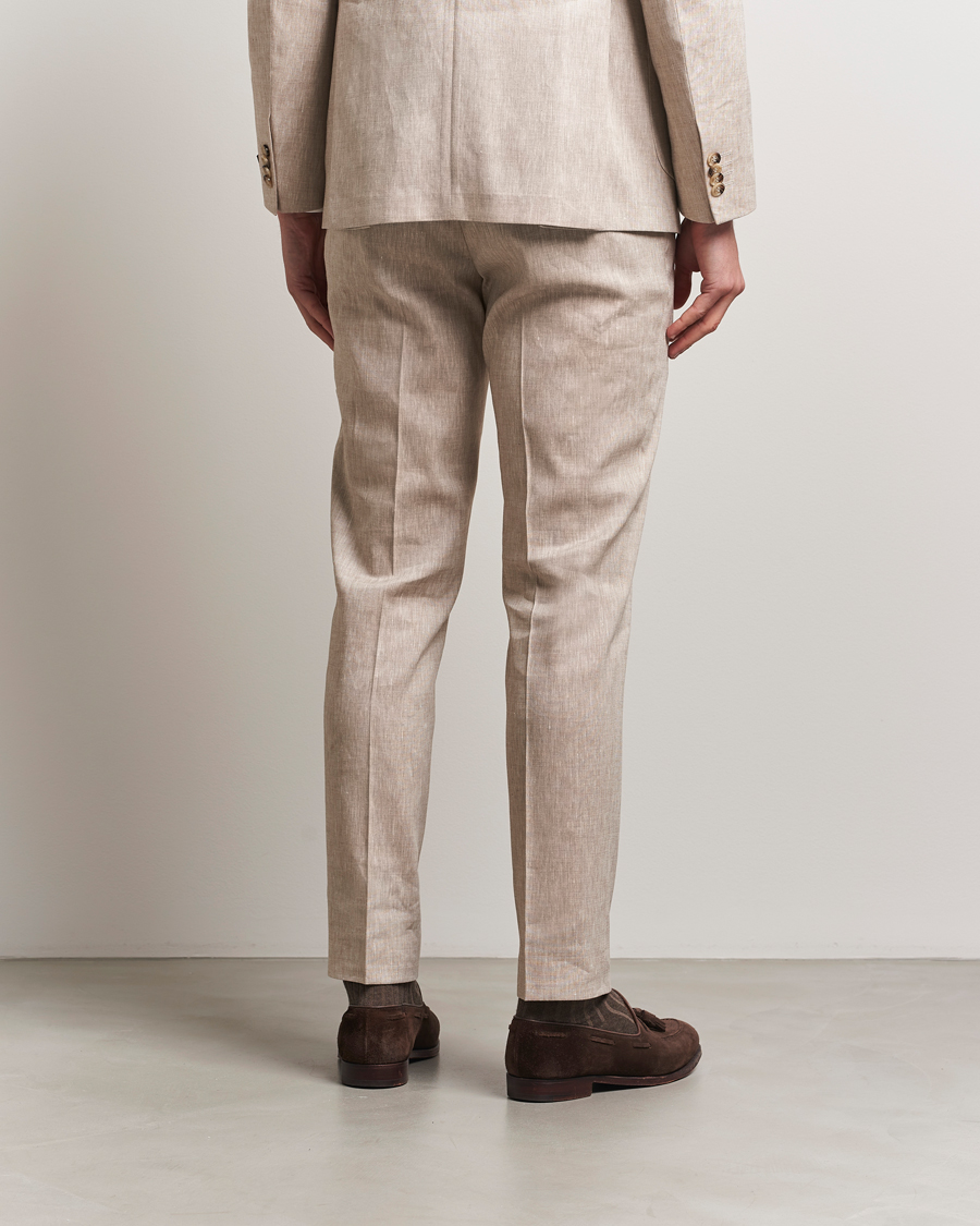 Herren | Anzüge | Morris Heritage | Linen Suit Trousers Beige
