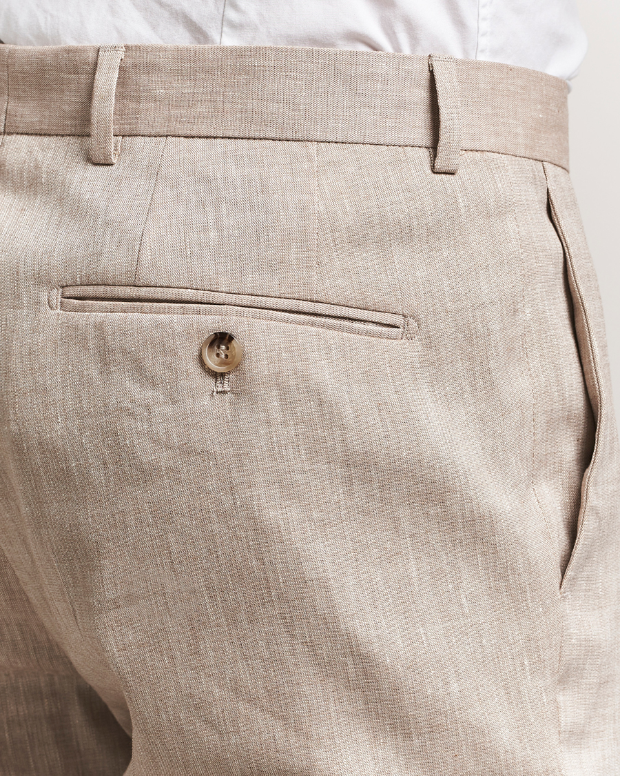 Herren | Anzüge | Morris Heritage | Linen Suit Trousers Beige