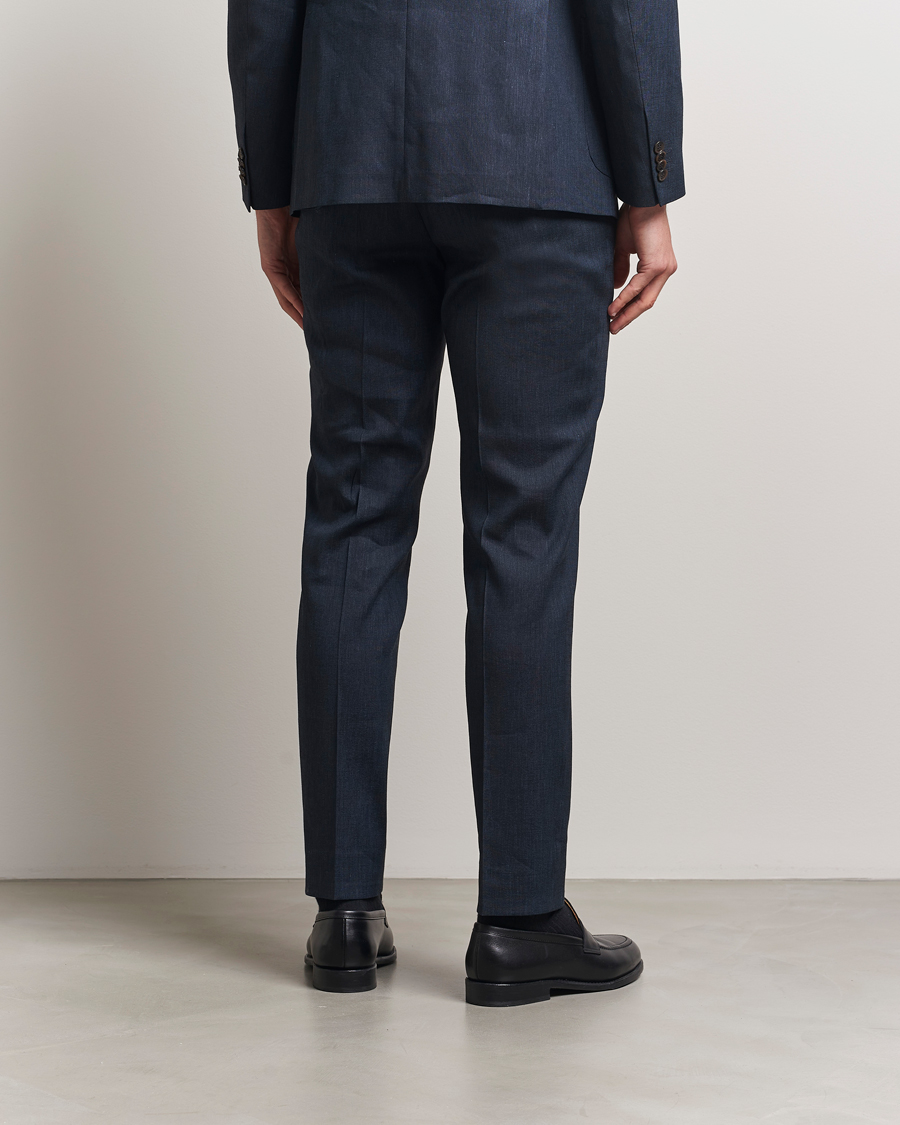 Herren | Anzüge | Morris Heritage | Linen Suit Trousers Navy
