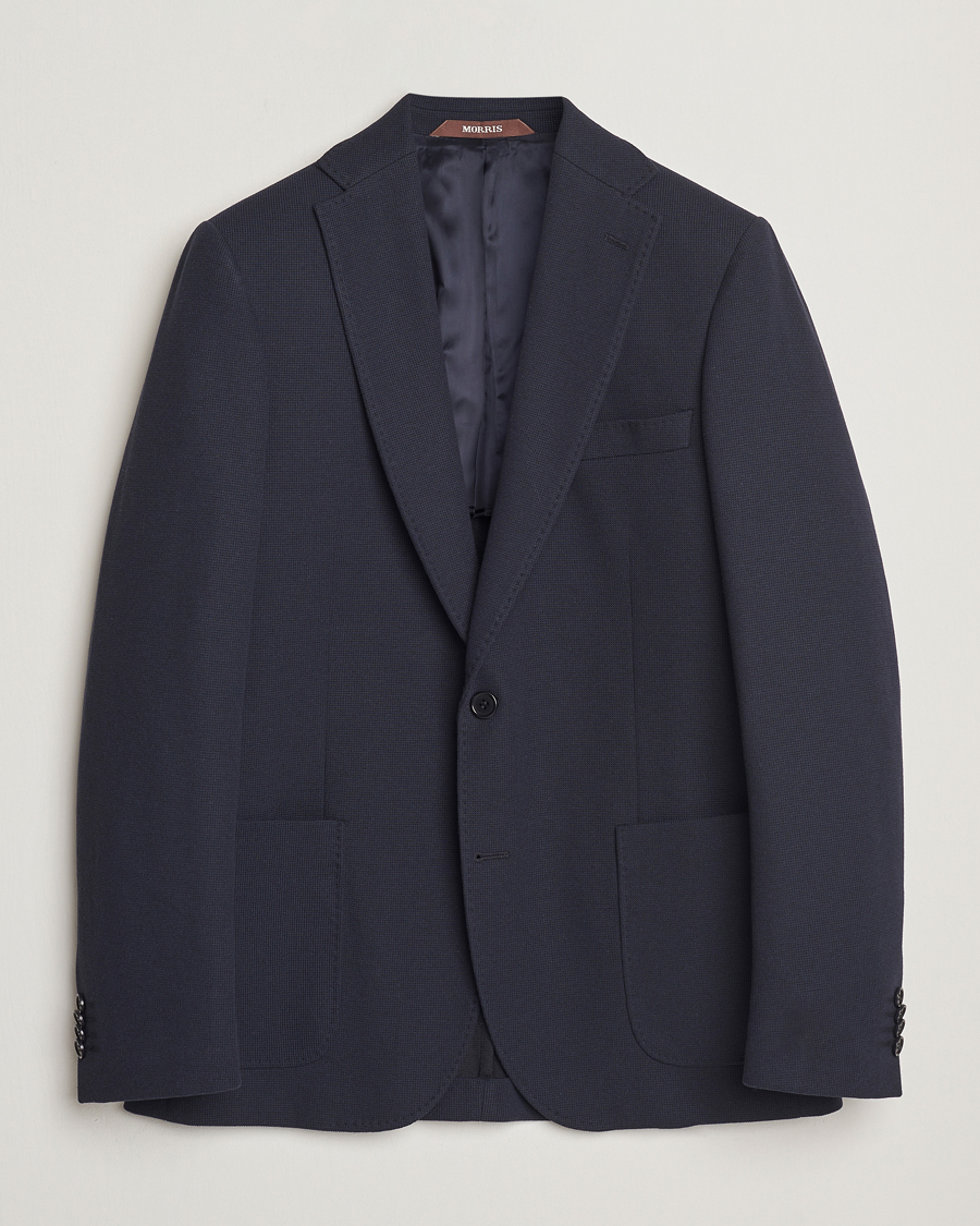 Herren | Sakkos | Morris Heritage | Cotton Jersey Blazer Navy