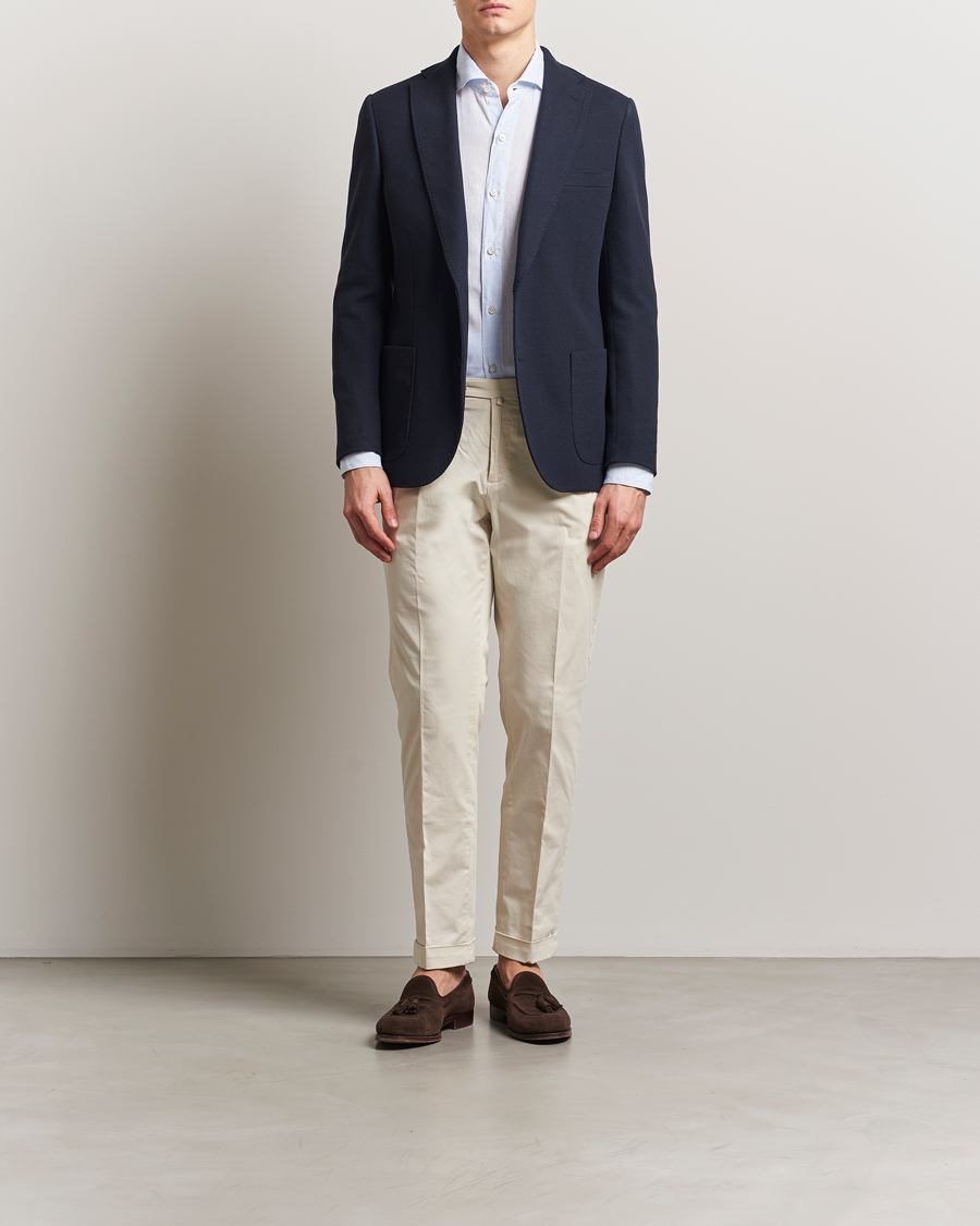 Herren | Sakkos | Morris Heritage | Cotton Jersey Blazer Navy