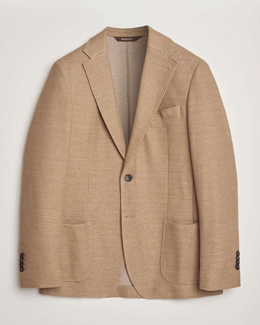 Herren | Sakkos | Morris Heritage | Jersey Linen Jacket Beige