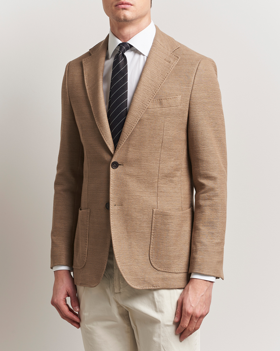 Herren | Sakkos | Morris Heritage | Jersey Linen Jacket Beige