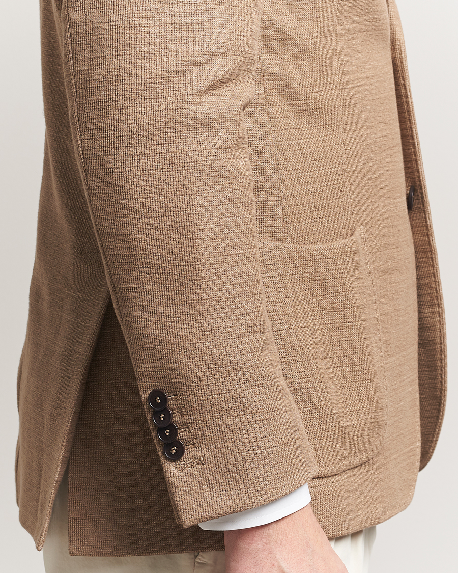 Herren | Sakkos | Morris Heritage | Jersey Linen Jacket Beige