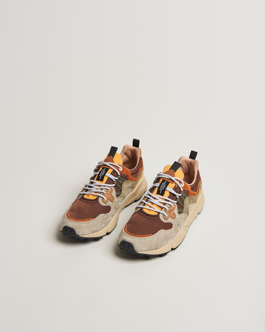 Herren | Sneaker | Flower Mountain | Yamano 3 Suede/Nylon Sneaker Olive