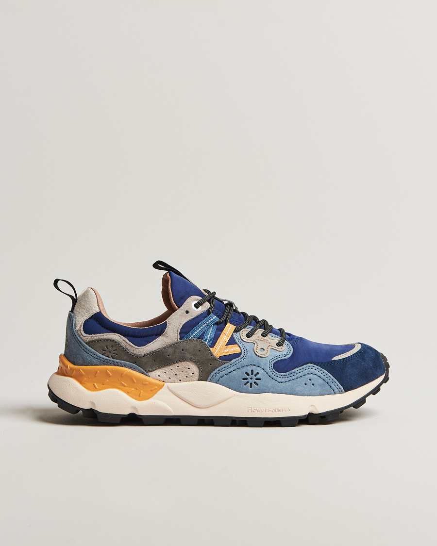 Herren | Sneaker | Flower Mountain | Yamano 3 Suede/Nylon Sneaker Mixed Blue