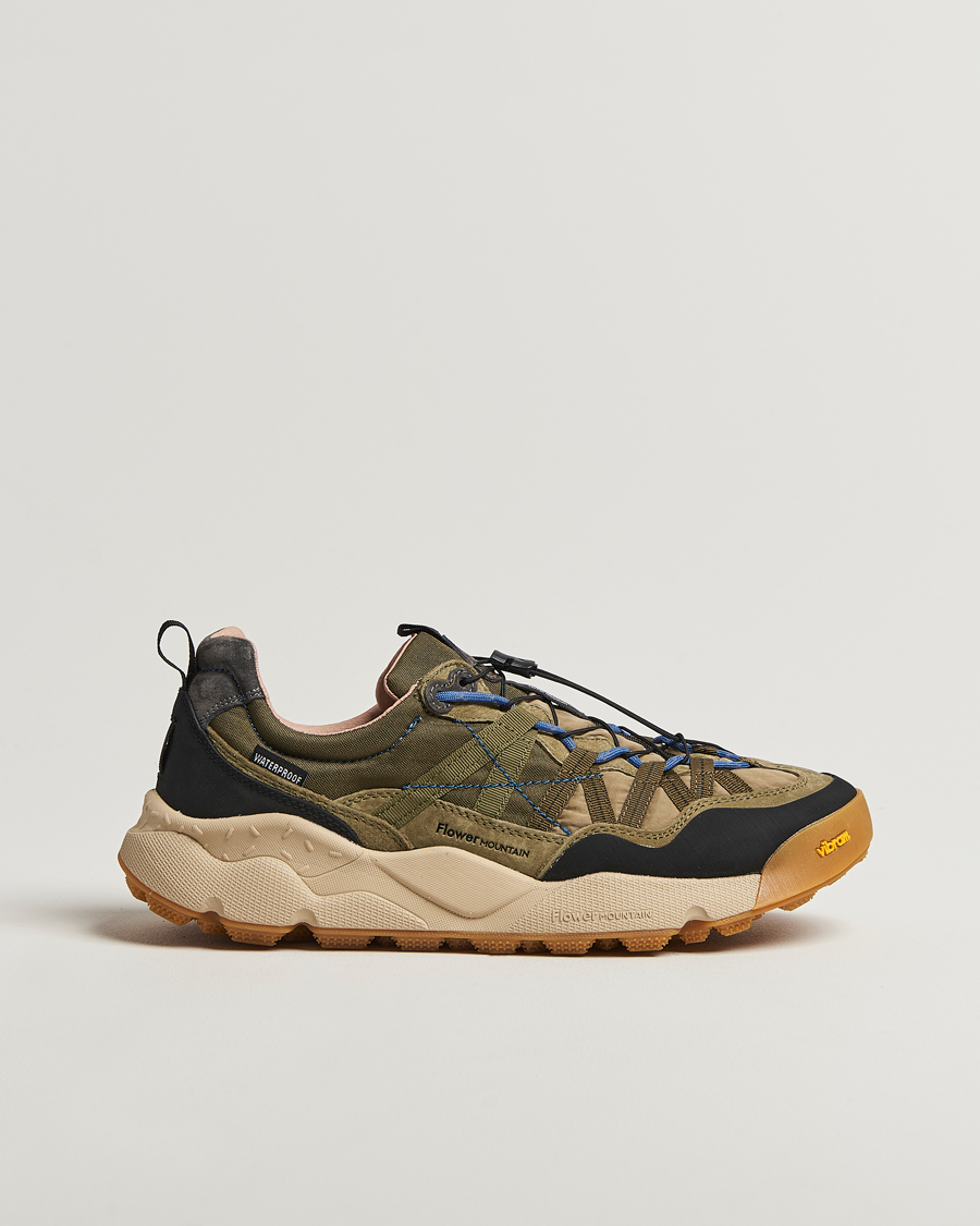 Herren | Business & Beyond | Flower Mountain | Iwano 2 Suede/Nylon Trail Sneaker Green