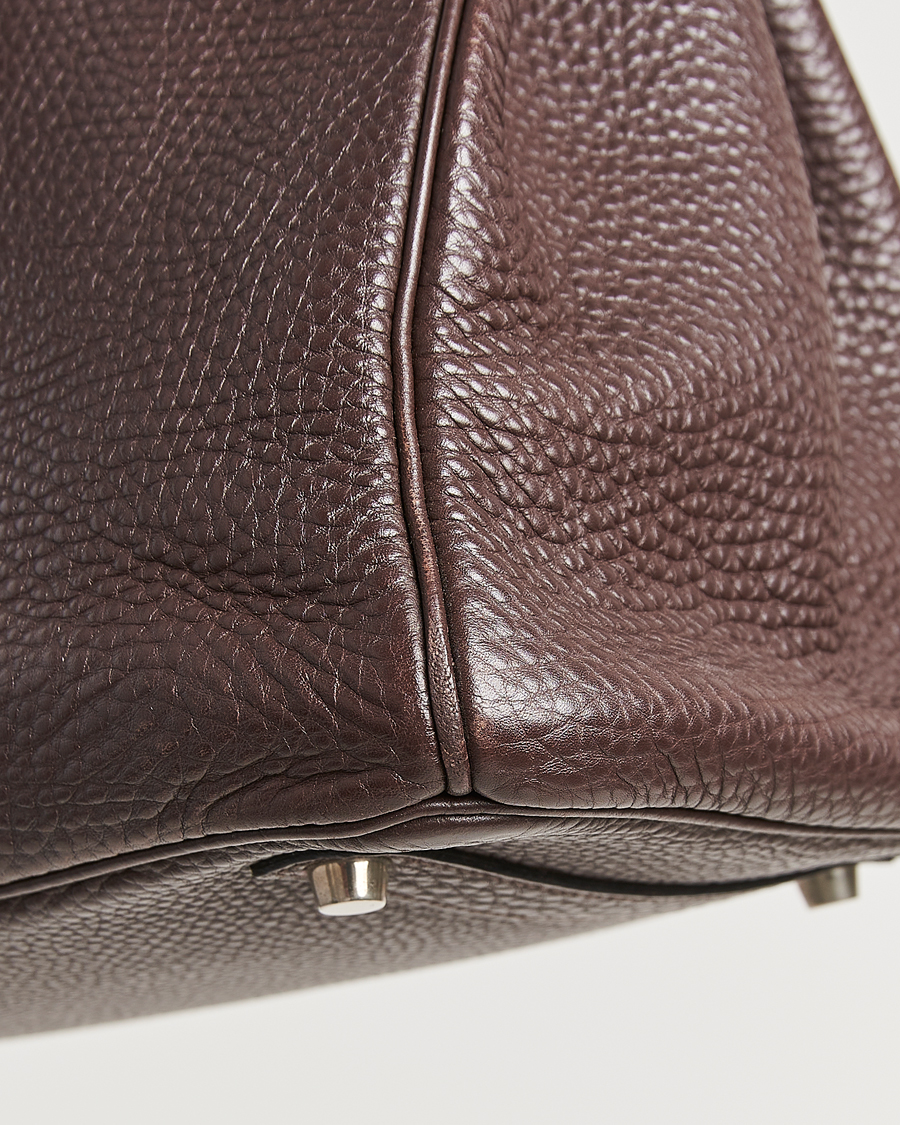 Herren | Hermès Pre-Owned Birkin 35 Taurillon Clemence Handbag Ebene | Hermès Pre-Owned | Birkin 35 Taurillon Clemence Handbag Ebene