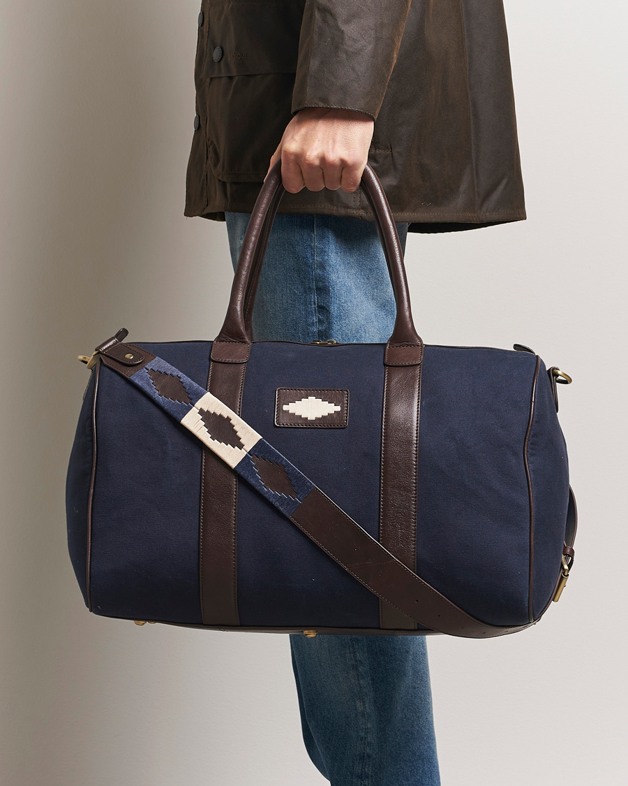 Herren | Taschen | Pampeano | Varon Small Canvas Weekend Bag Navy